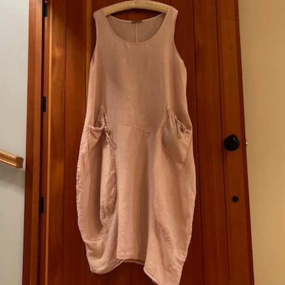 Sundress Italian Linen Pale Pink NWOT - Picture 2 of 9